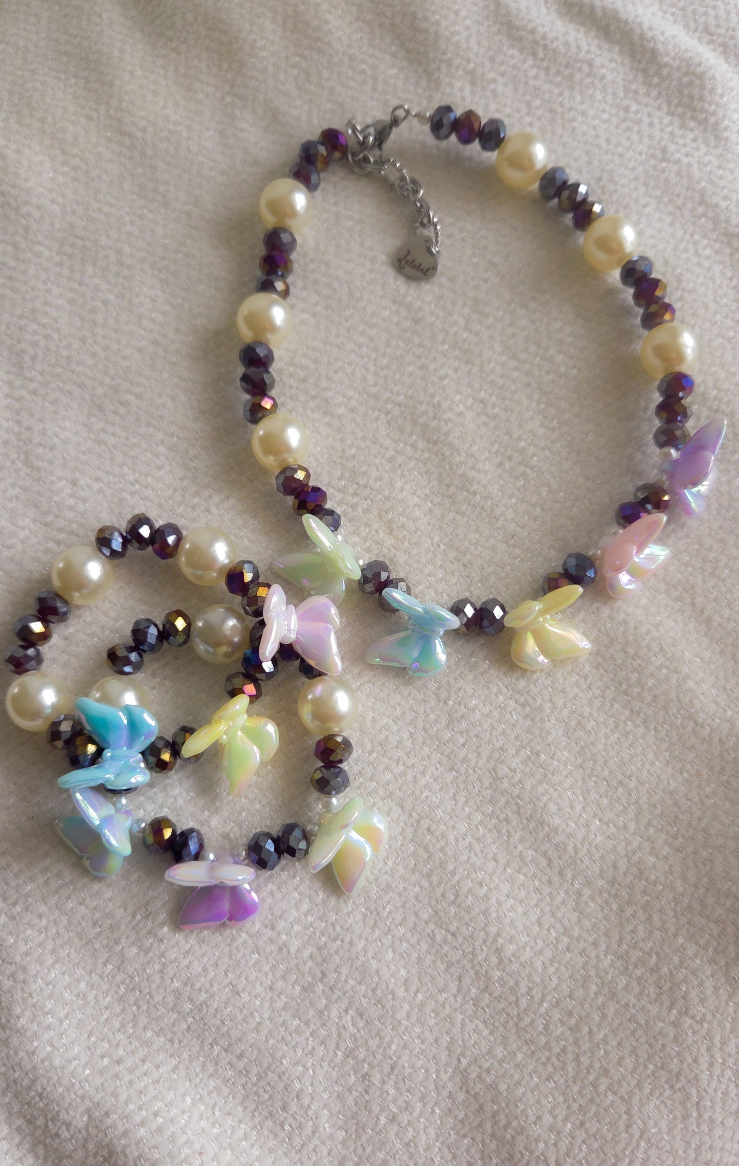 🦋✨ Iridescent Flutter Bracelet Set – Kawaii | Dopamine Dressing ✨🦋