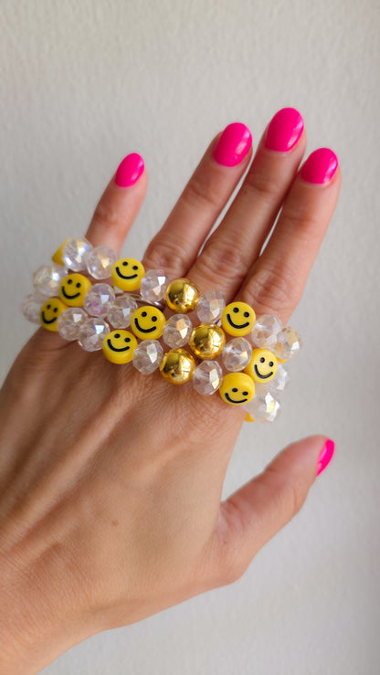 Golden Smiley Spark Bracelet 💛😊
