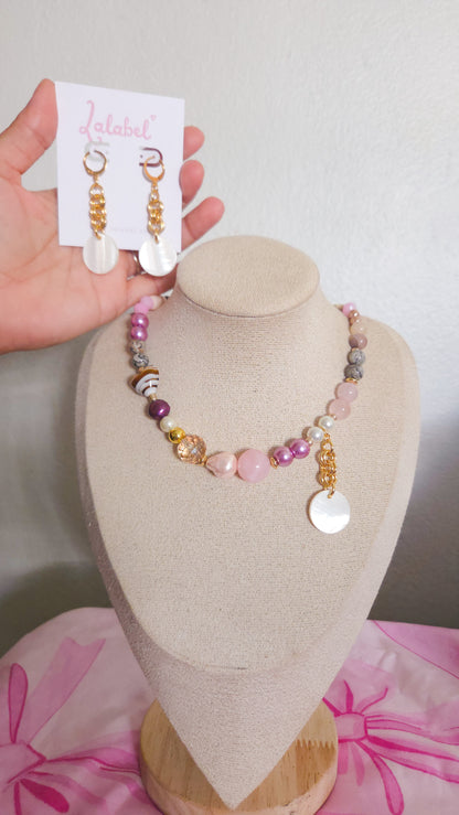 Pink Pearl Crush Jewelry Set 🩷✨