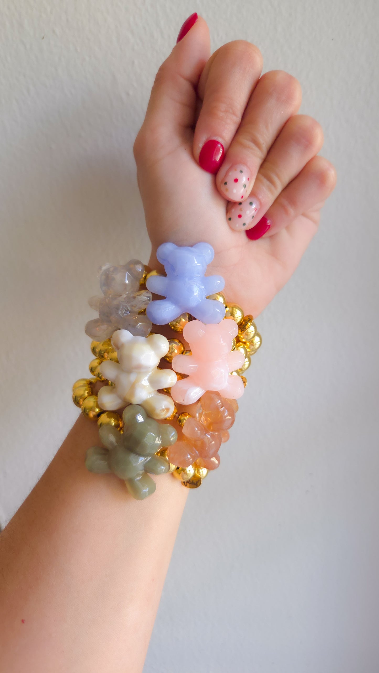 🧸✨ Teddy Pop Bracelet |Handmade Y2K Kawaii Dopamine Dressing Jewelry
