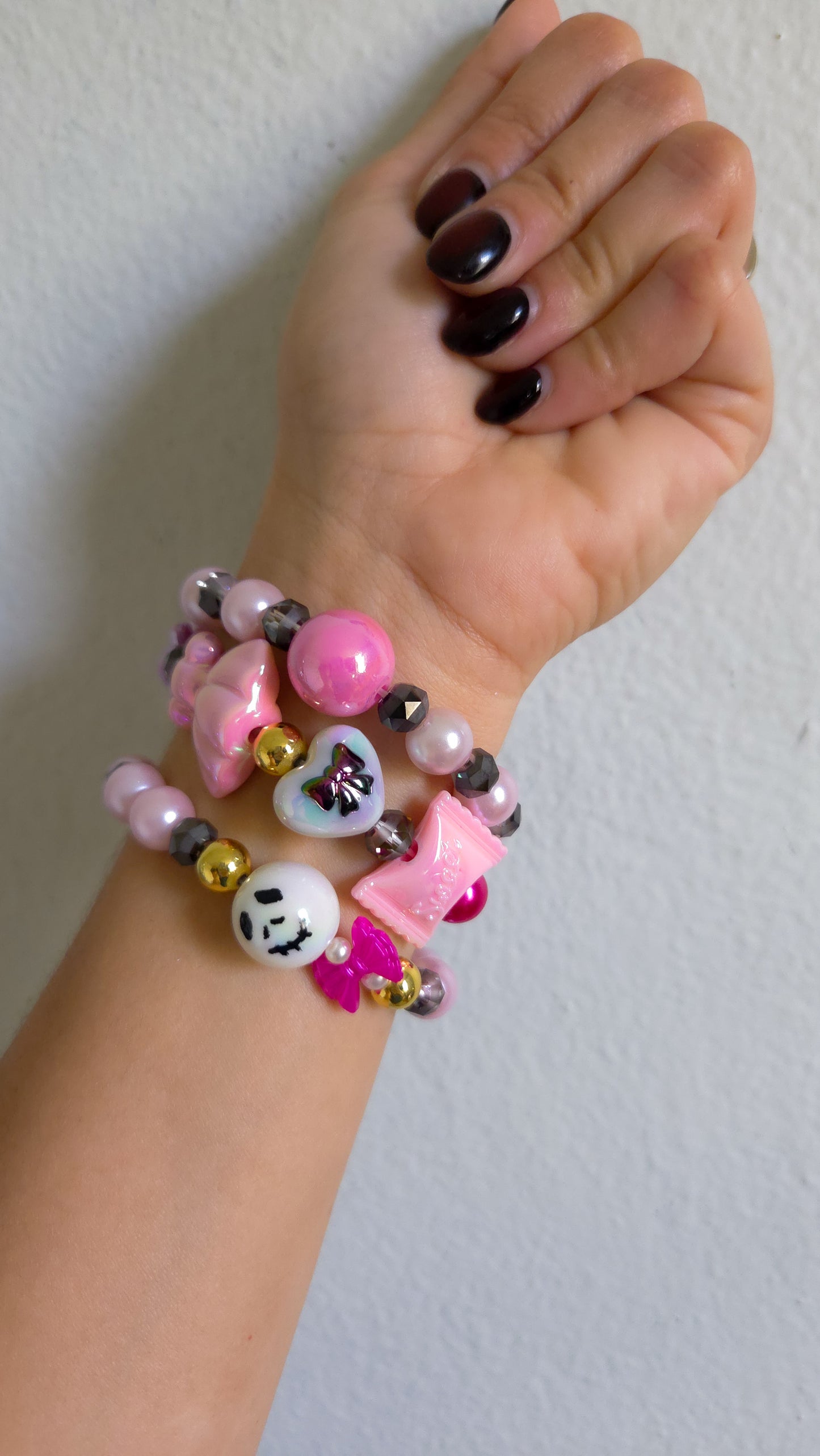 Sweet & Spooky Charm Bracelet Set – Kawaii Main Character Energy 🎀👻