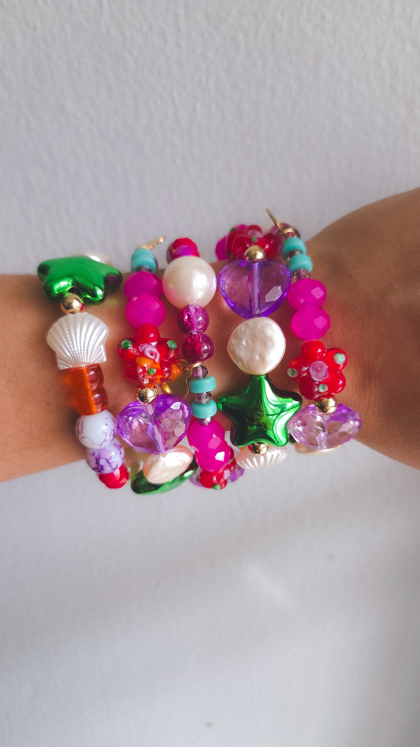 Green Star Candy Bracelet
