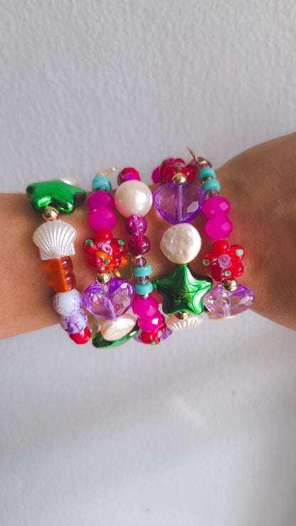 Green Star Candy Bracelet