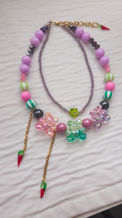 Picante Teddy Layered Necklace