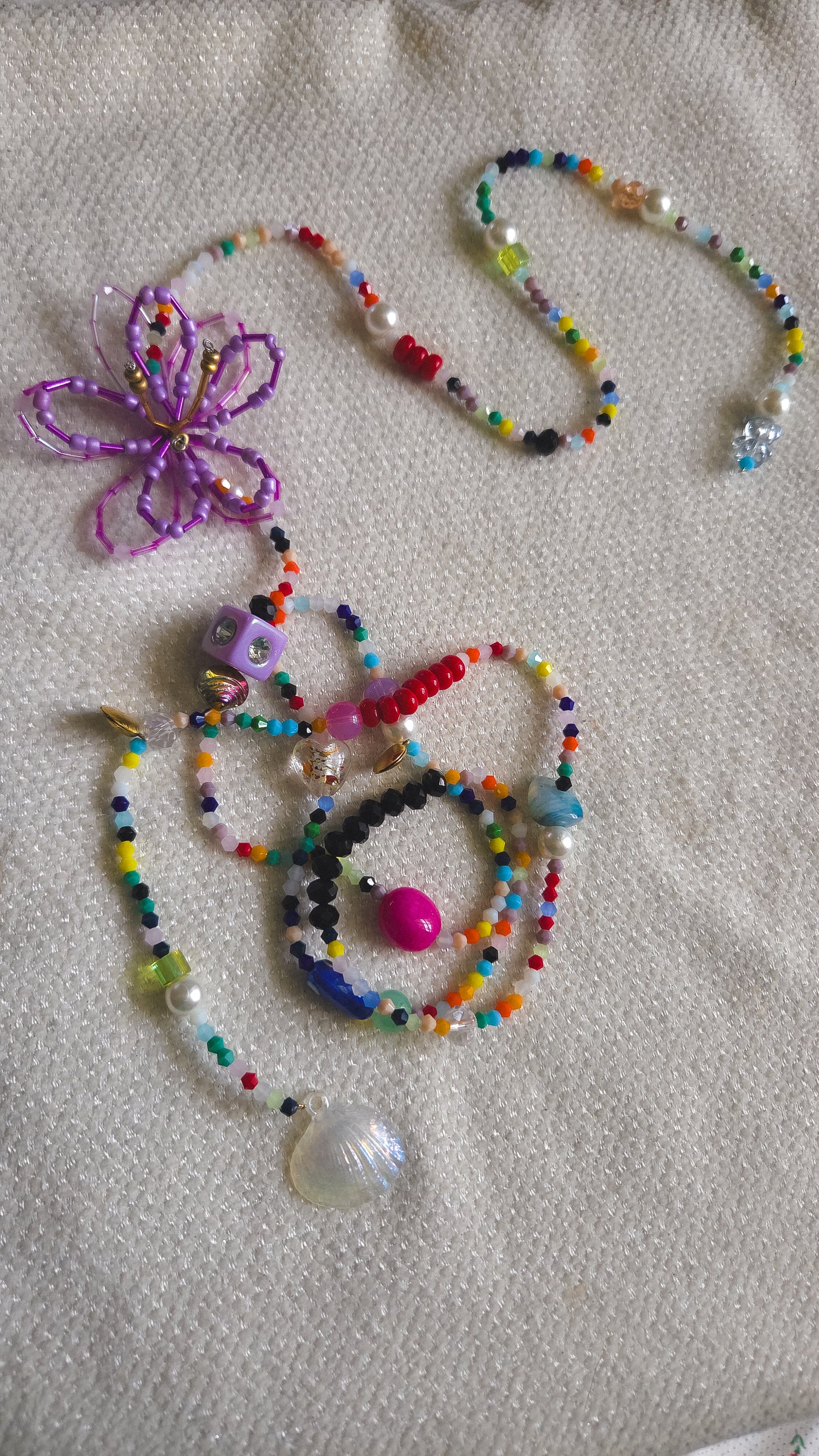Violet Bloom Infinity Necklace