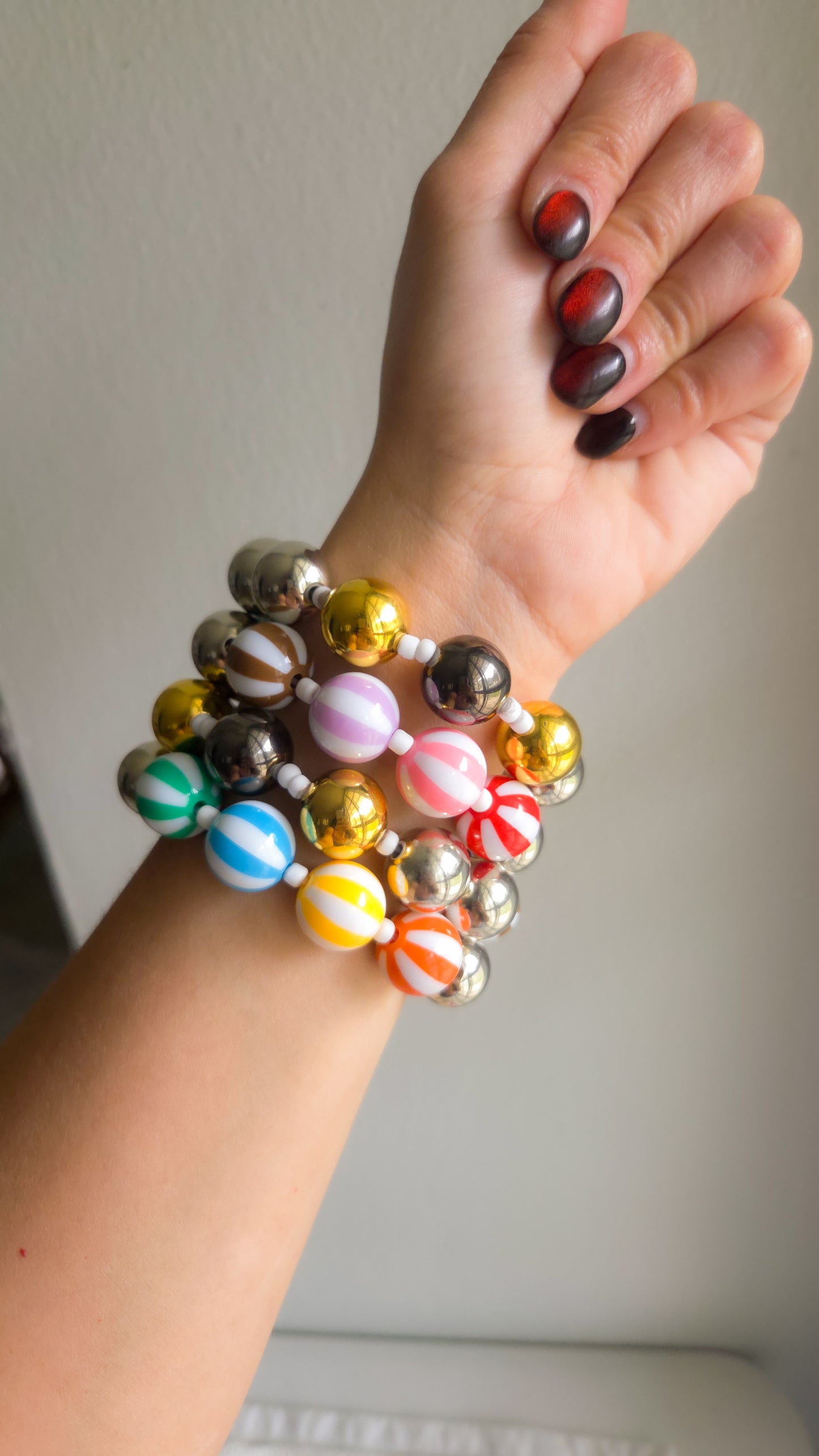 Sugar Rush Bracelet Set 🍬💖 – Sweet, Chunky & Full of Joy