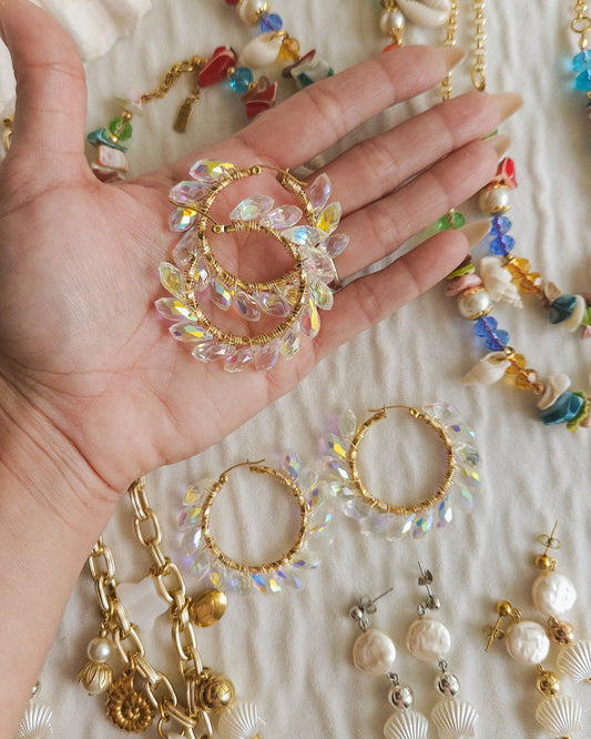 Crystal Hoops