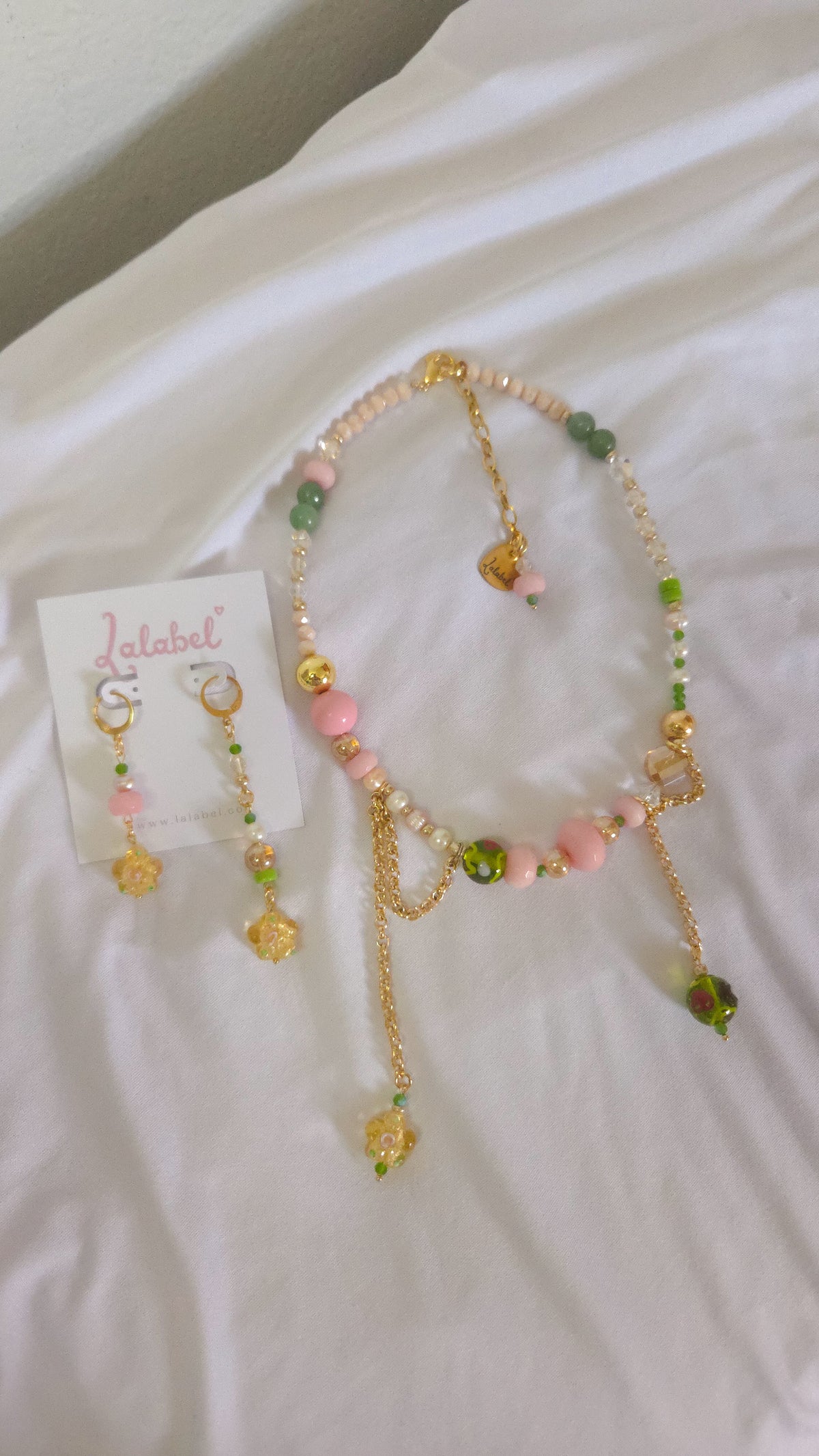 Pink Jade Bloom Set 🌸💚