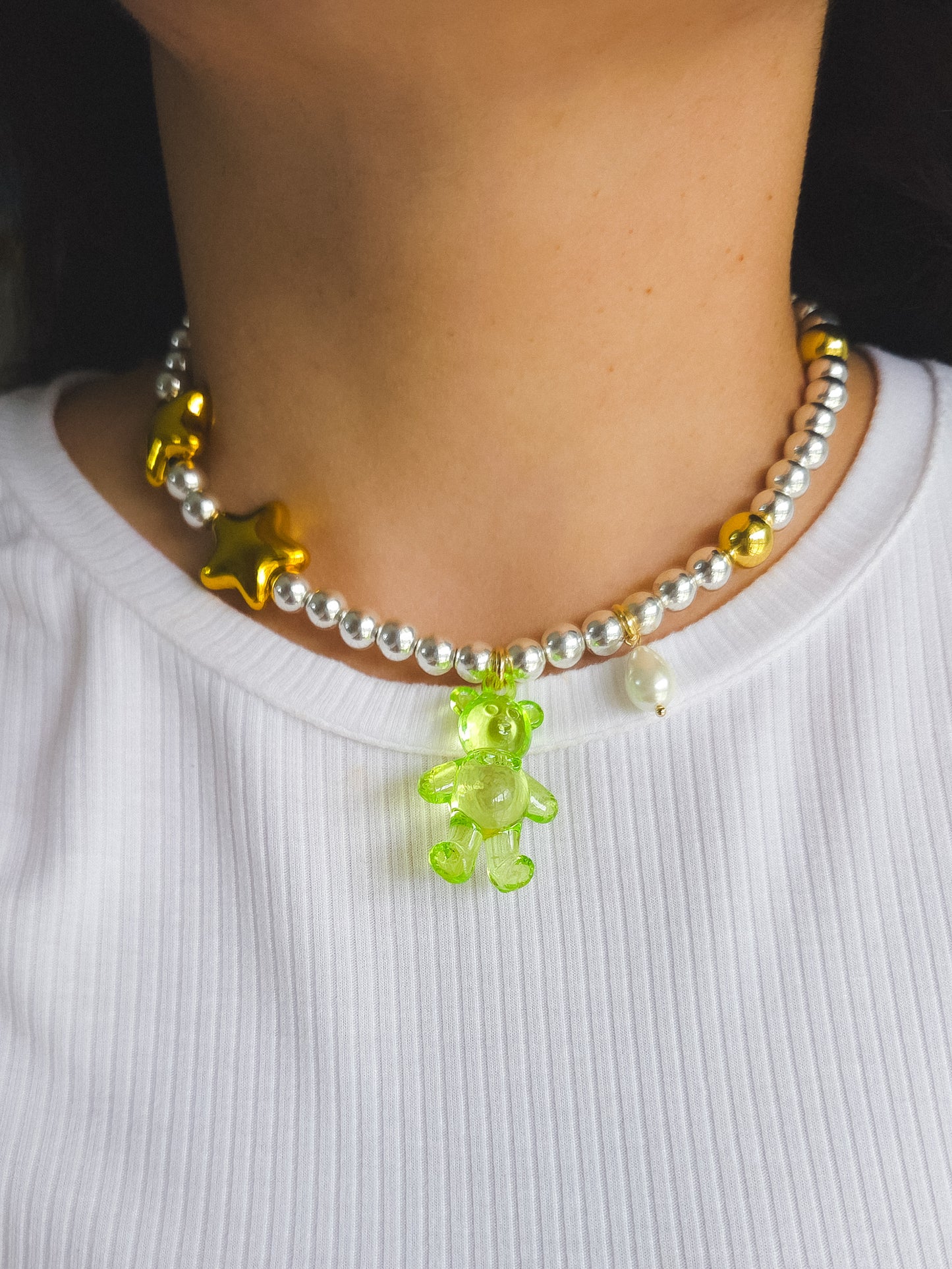 Star Pop Teddy Necklace💫