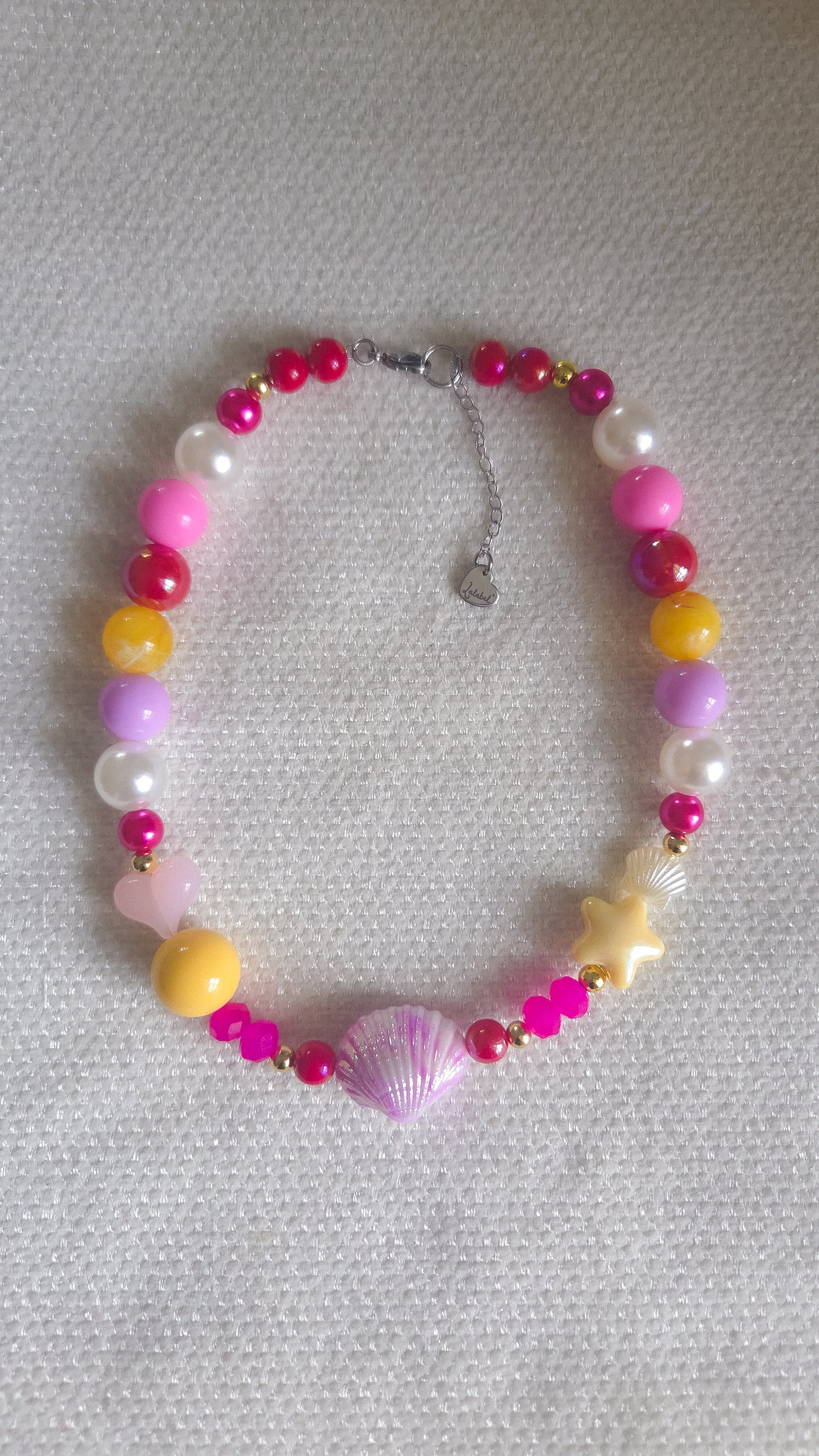 Lavender Shell Pop Necklace