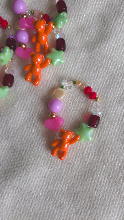Sour Candy Teddy Bracelet
