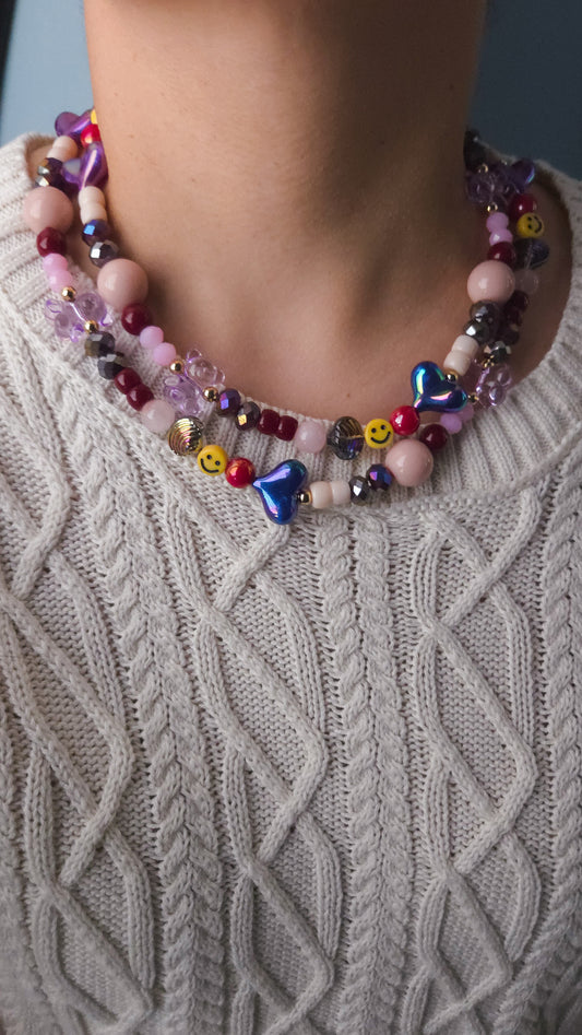 Twilight Teddy Pop Layered Necklace