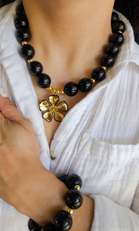 🖤Midnight Bloom Necklace