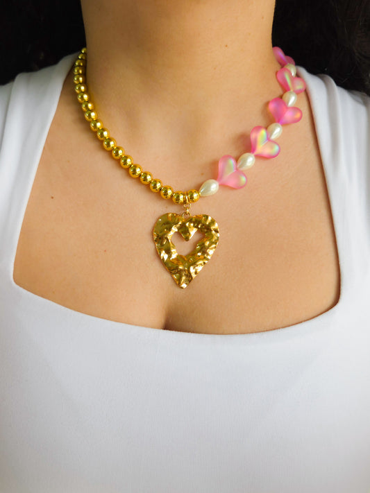 Golden Heart Muse Necklace