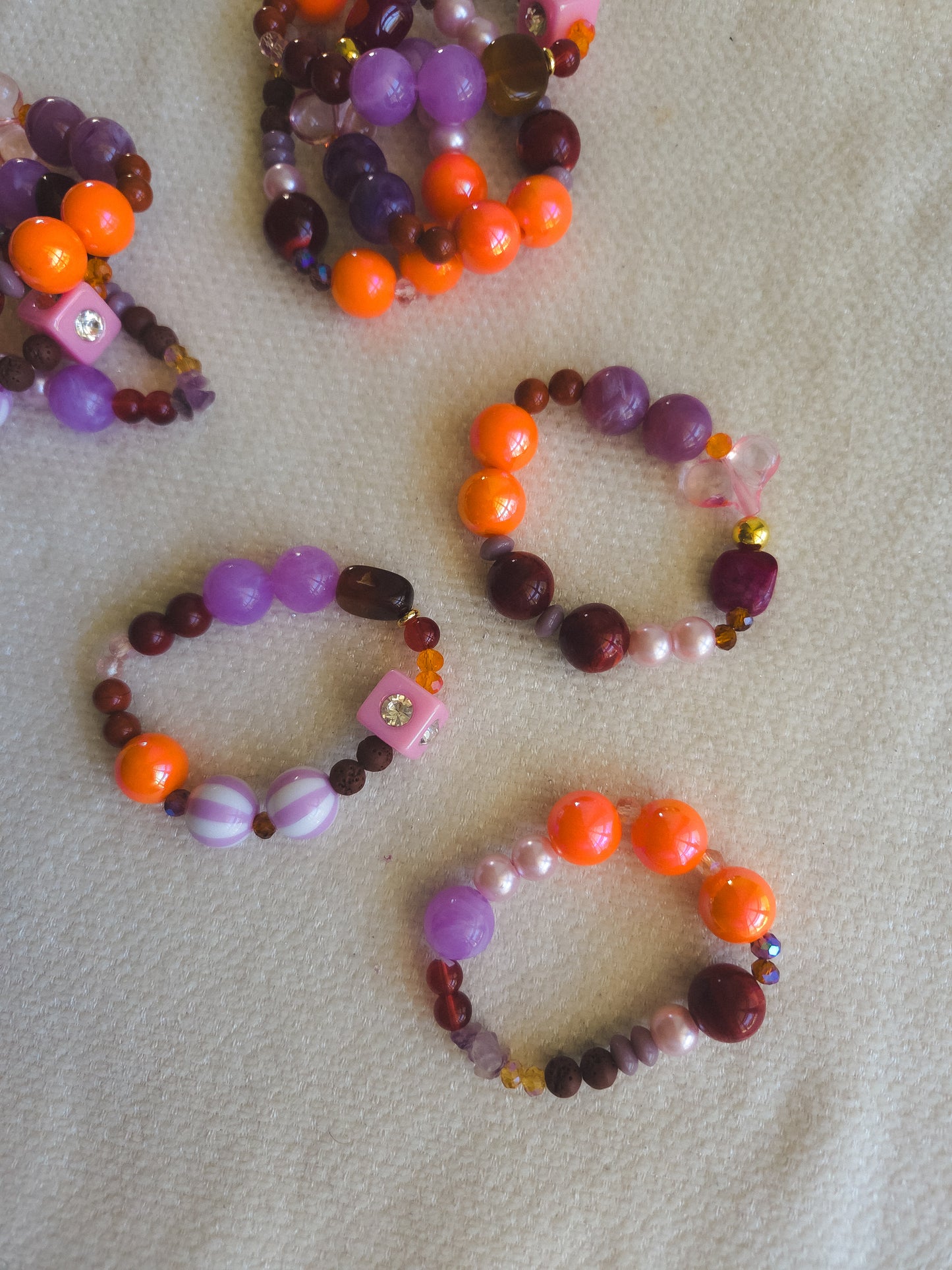 Orchid Sunset Bracelet Stack 💜