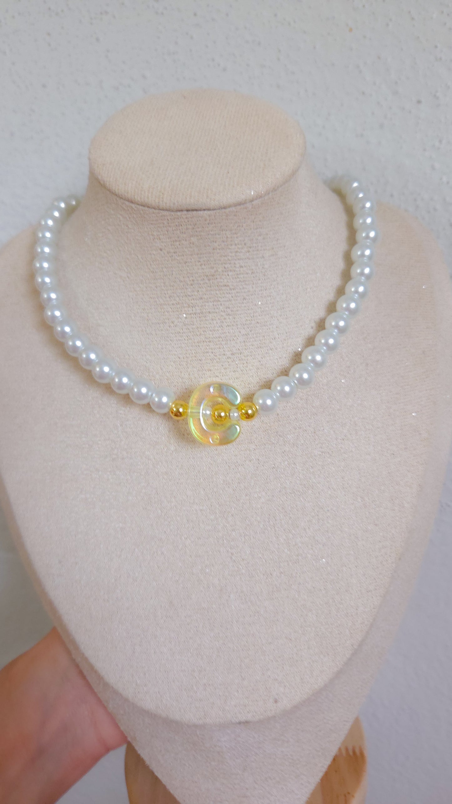 ✨️Pearly Initial Charm Necklace | Dopamine Dressing