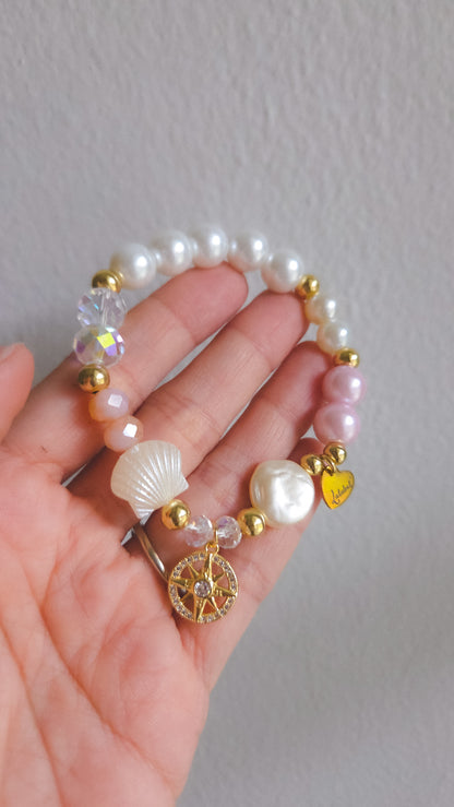 Pearl Compass Bracelet
