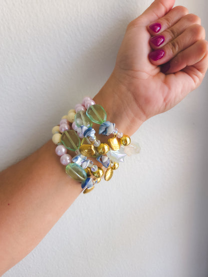 Sea Glass Pearl Bracelet 🐚