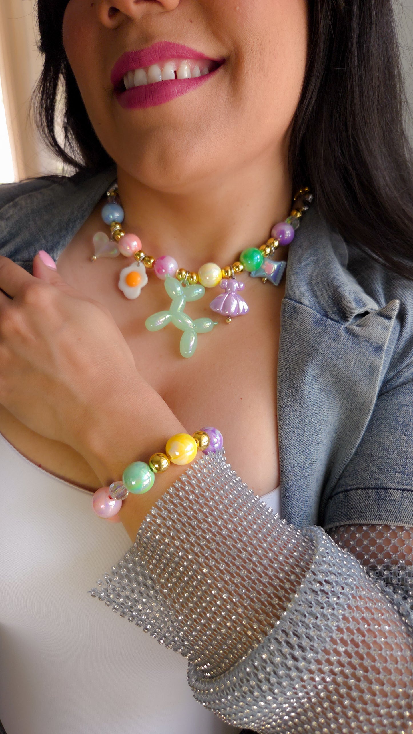 🌈 Saturday Morning Magic Necklace | Dopamine Dressing | Statement Jewelry