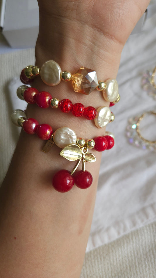 Cherry Babe Bracelet set