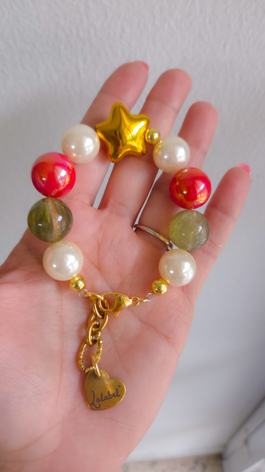 🎄Ho-Ho-Holiday Sparkle Bracelet| Dopamine Dressing | Statement Jewelry