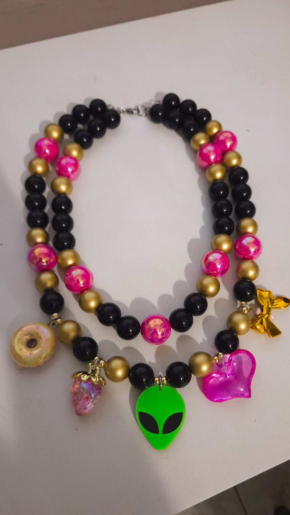 Alien Pop Charm Necklace