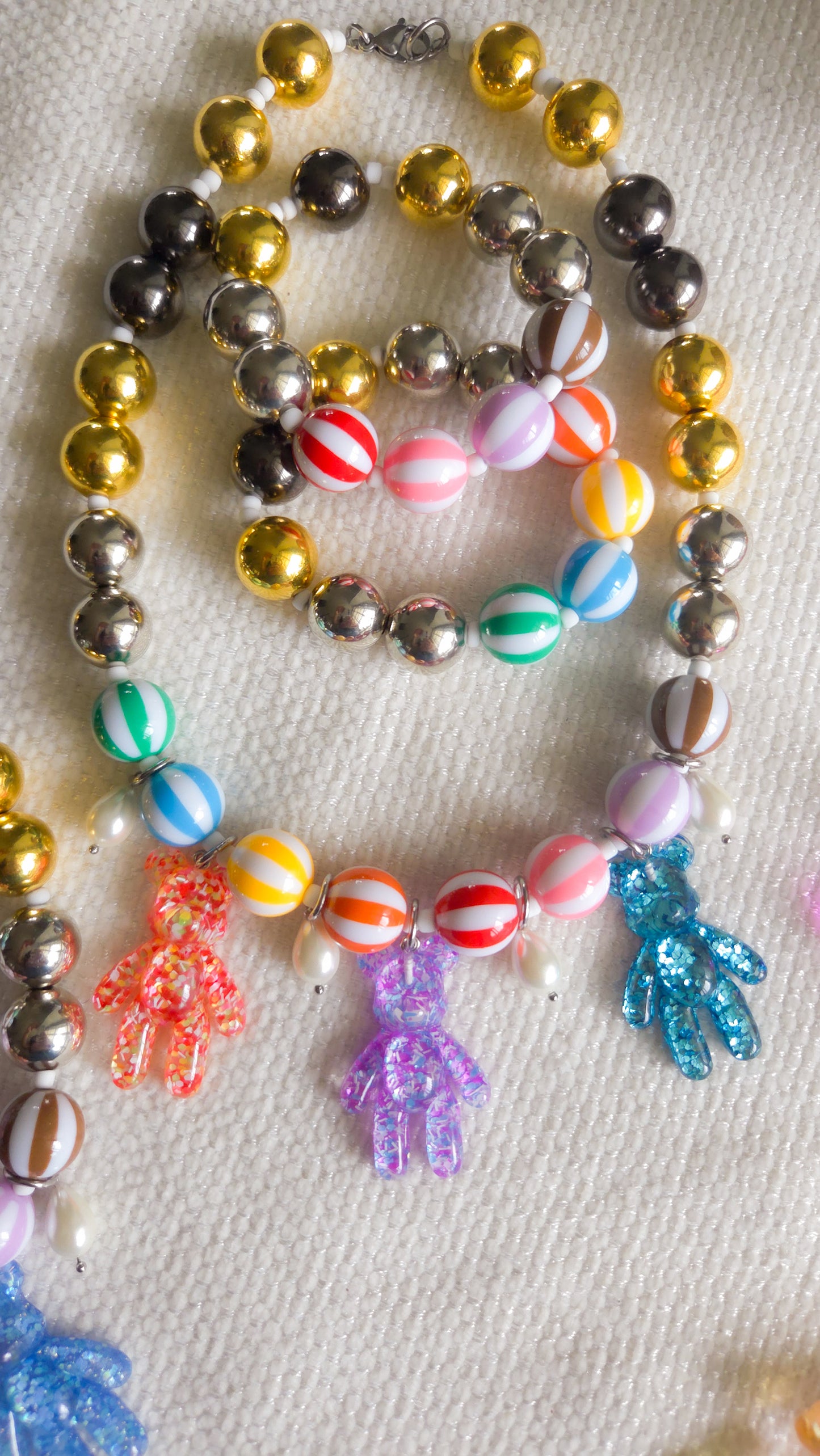 Sugar Rush Teddies Necklace 🍬🧸 | Dopamine Dressing