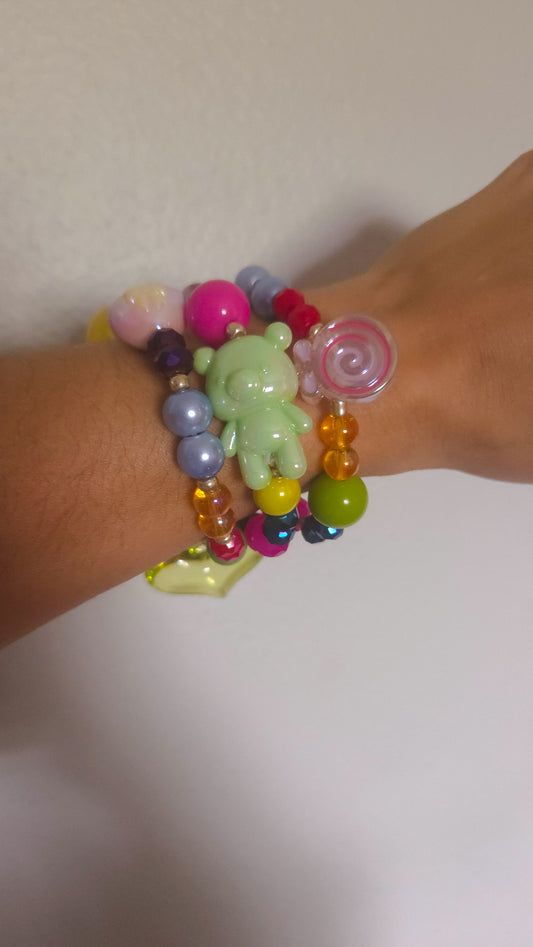 Lime Candy Teddy Stack 🍭💚