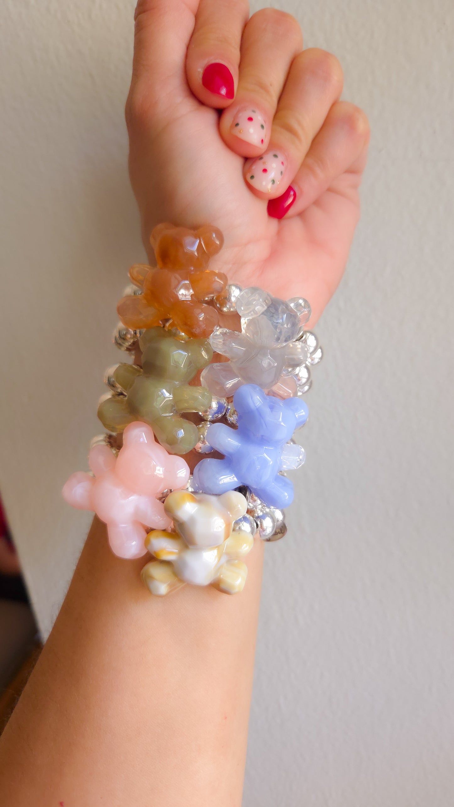 🧸✨ Teddy Pop Bracelet |Handmade Y2K Kawaii Dopamine Dressing Jewelry