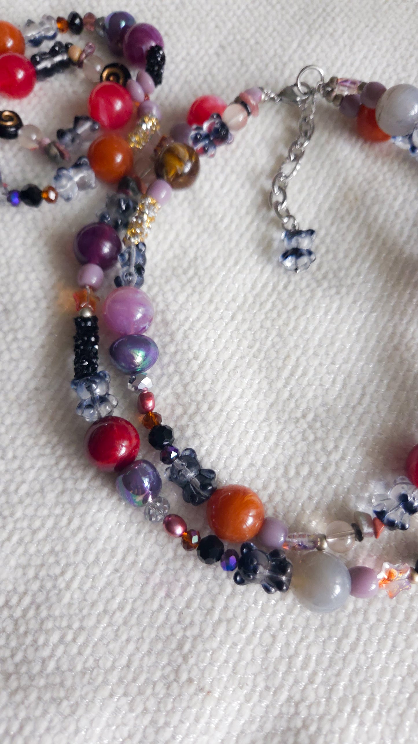 ✨ Funky Chunky 5.0 Necklace — Cosmic Candy Edition 🌌🍬 | Handmade Dopamine Jewelry