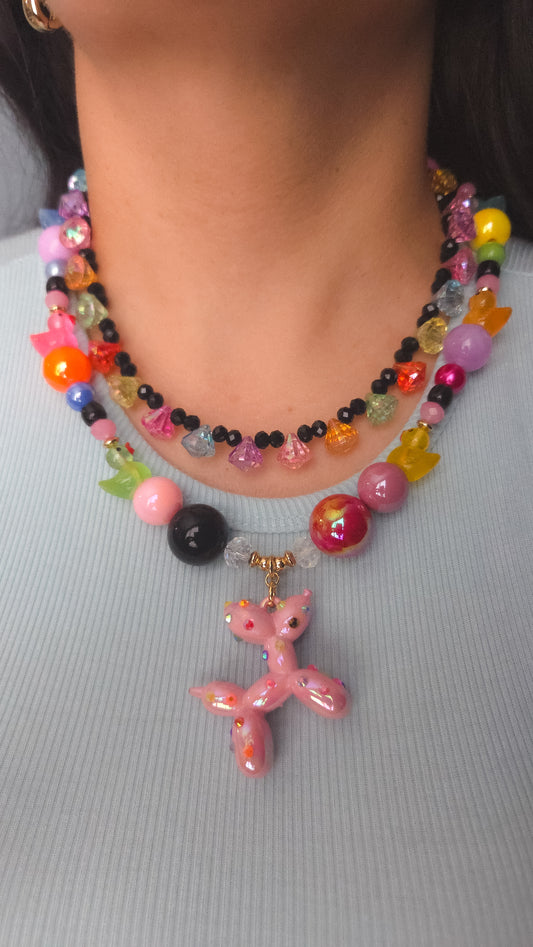 Balloon Pup Party Necklace