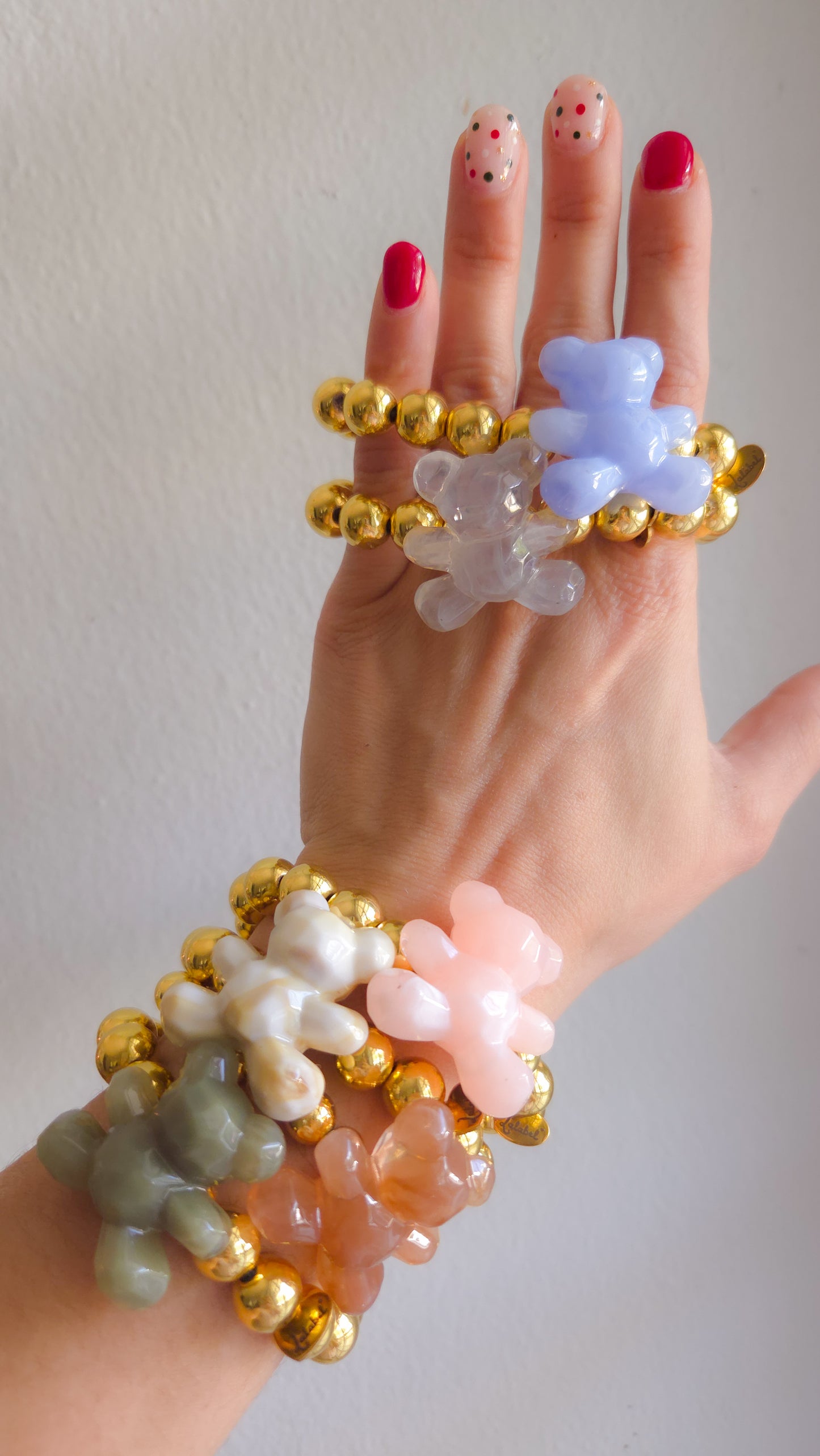 🧸✨ Teddy Pop Bracelet |Handmade Y2K Kawaii Dopamine Dressing Jewelry