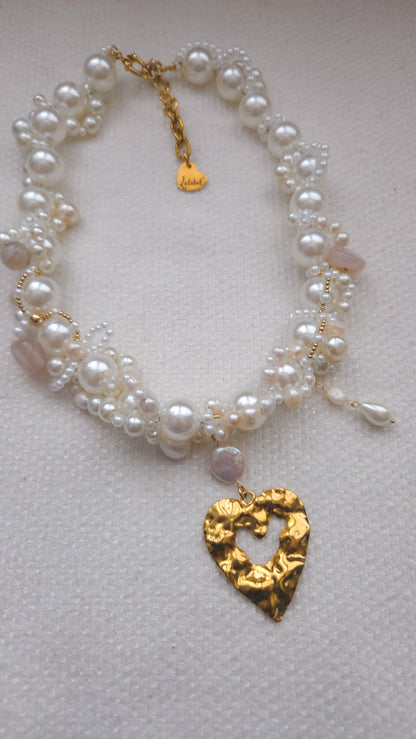 Pearl Heart Muse Necklace