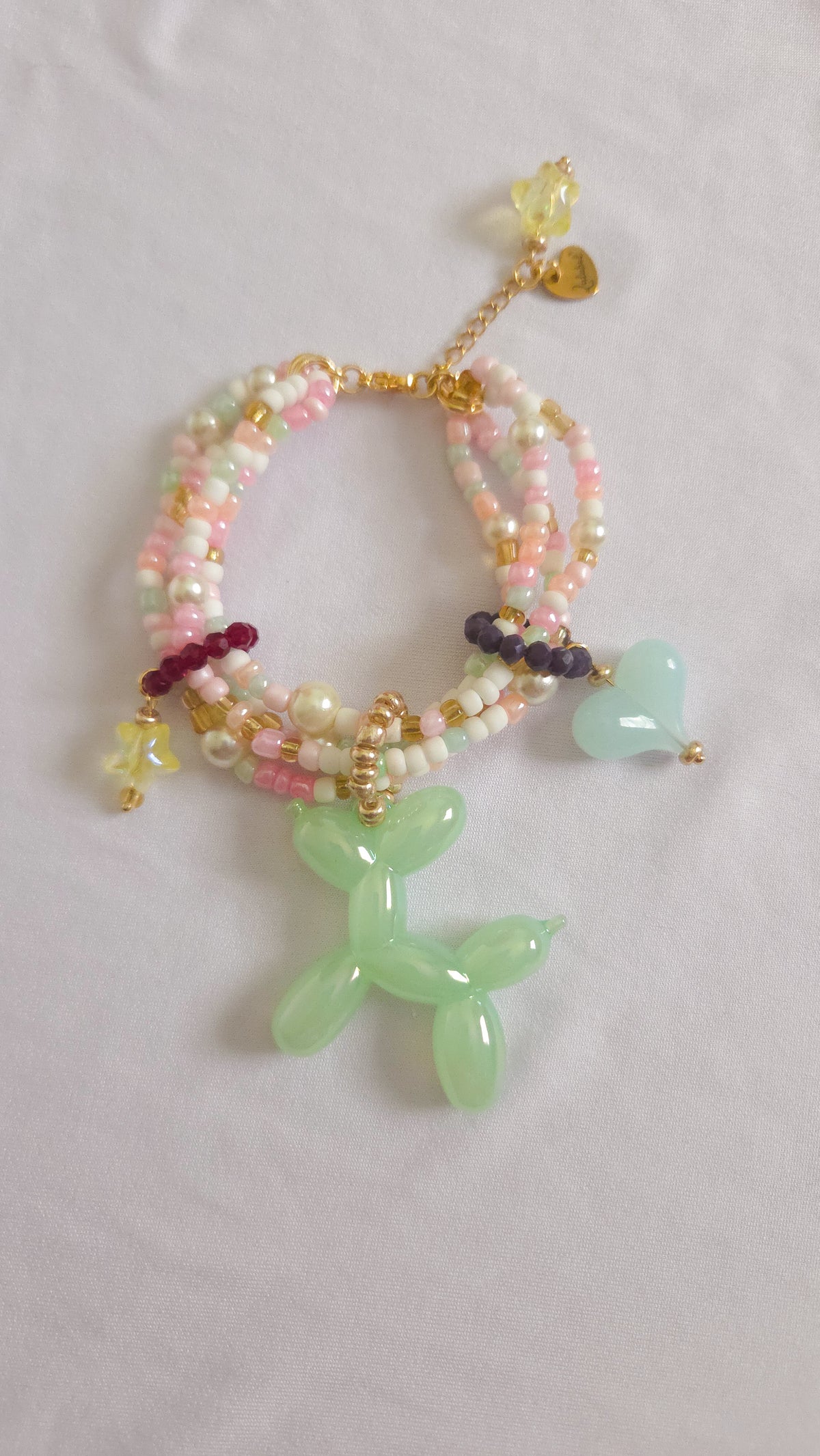 Minty Balloon Pup Bracelet 🐩💚