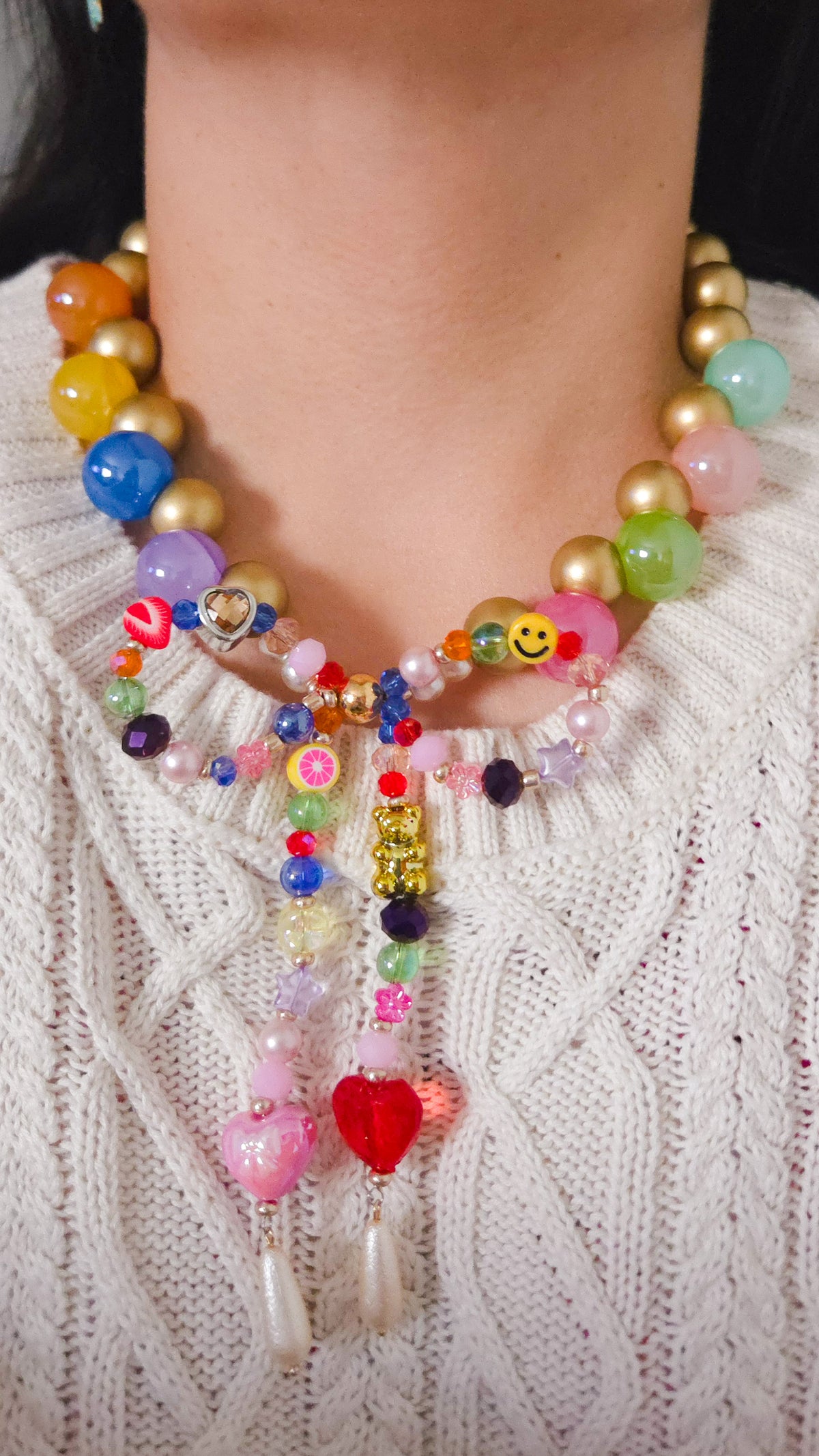 Golden Candy Bow Necklace 🎀🍬