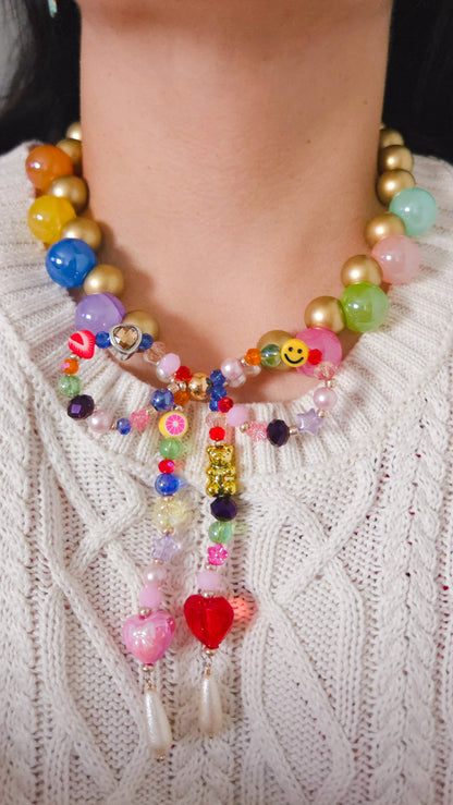 Golden Candy Bow Necklace 🎀🍬