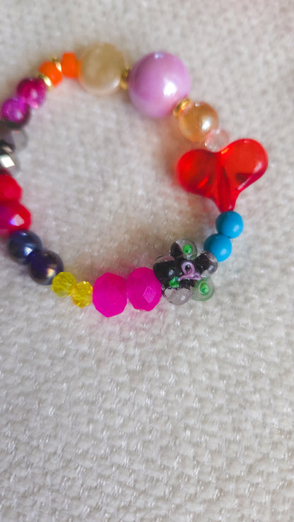 Berry Bloom Heart Bracelet