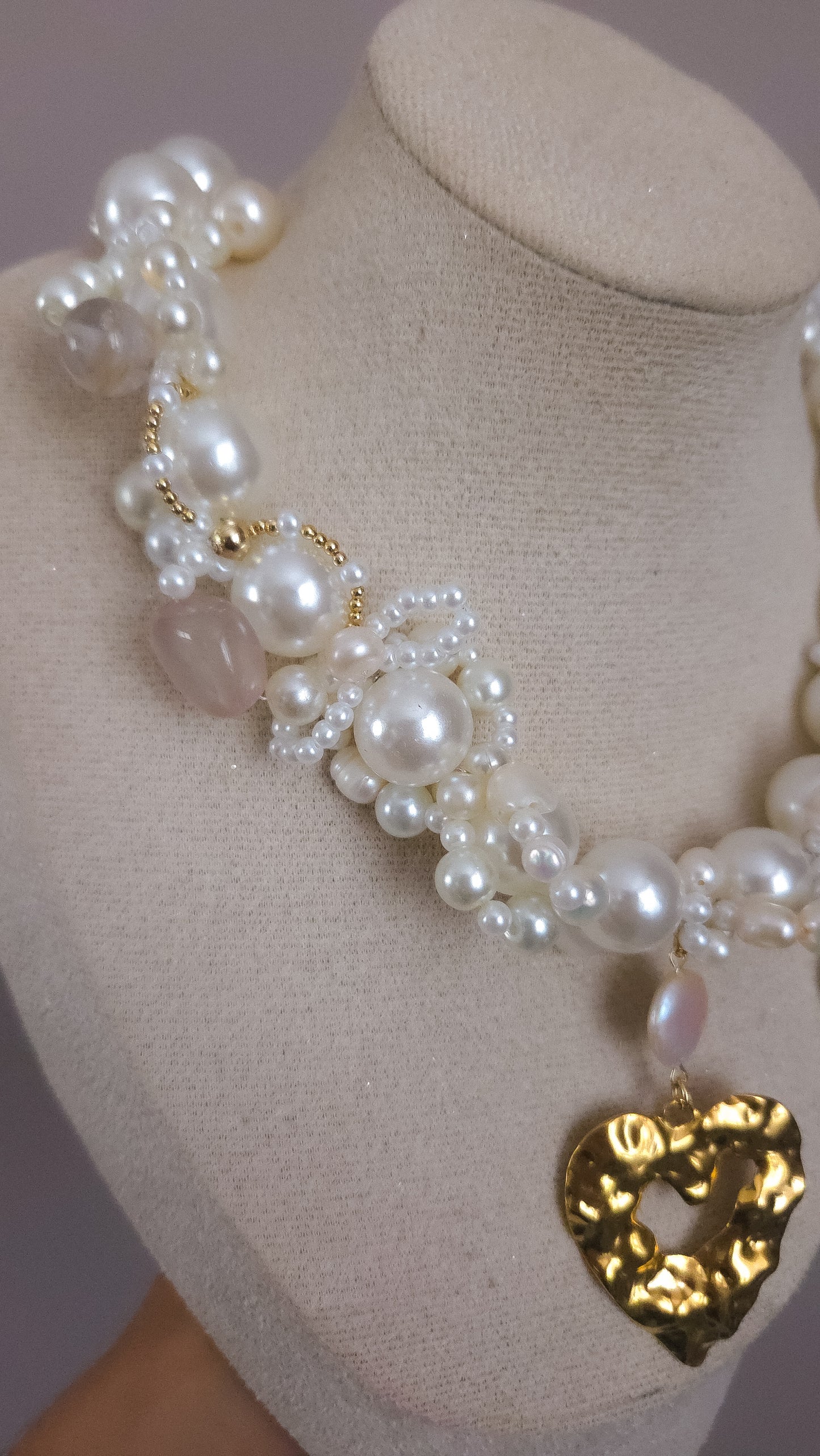 Pearl Heart Muse Necklace