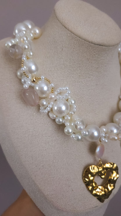 Pearl Heart Muse Necklace