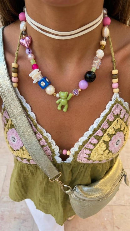 Lucky Teddy Charm Necklace