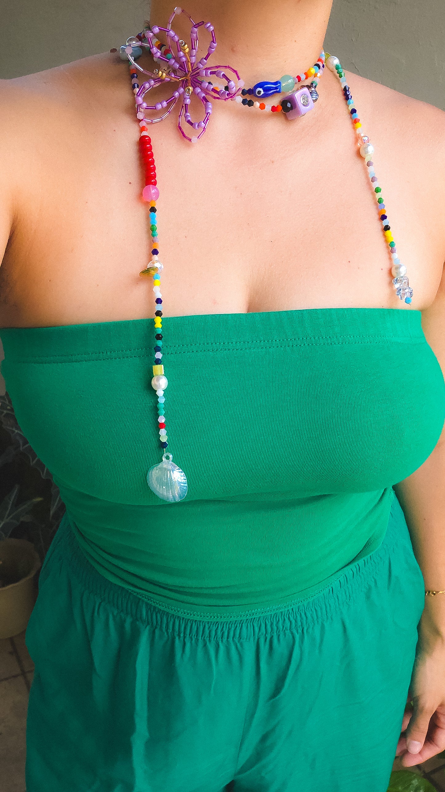 Violet Bloom Infinity Necklace