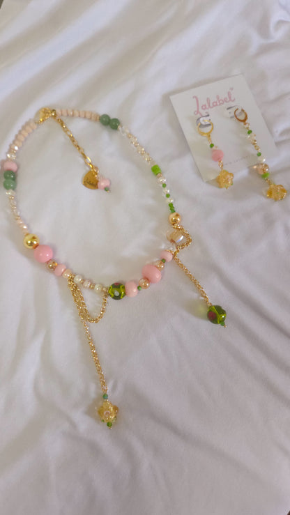 Pink Jade Bloom Set 🌸💚