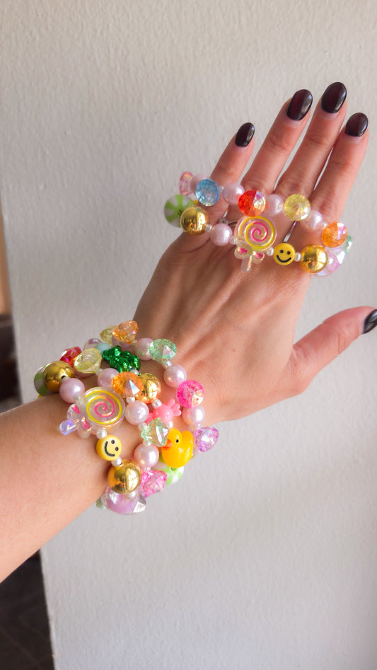 Funfair Dreams Bracelet Set 🌈🎡 – Kawaii Main Character Energy 🎀