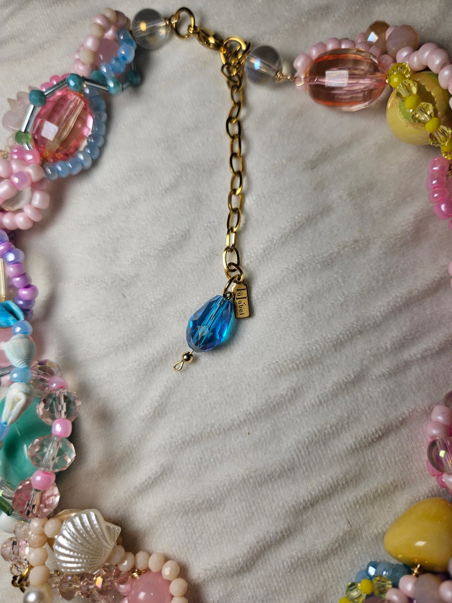 ✨🪸 Radical Reef Necklace – Glass Beads, Freshwater Pearls & Semi-Precious Stones | Handmade Statement Jewelry