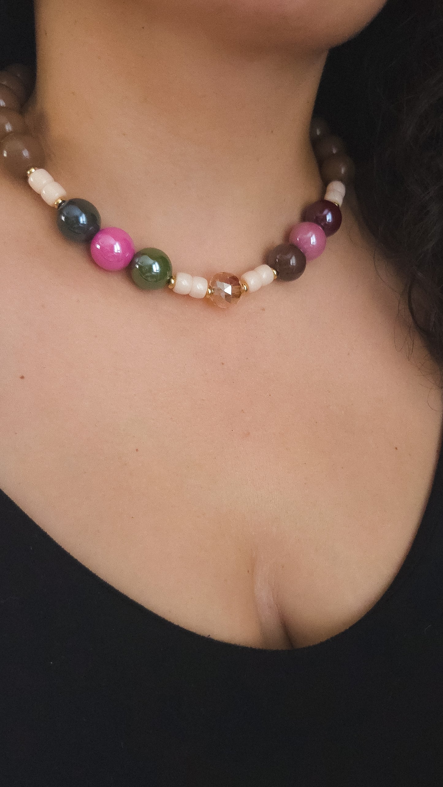 Mocha Pop Necklace