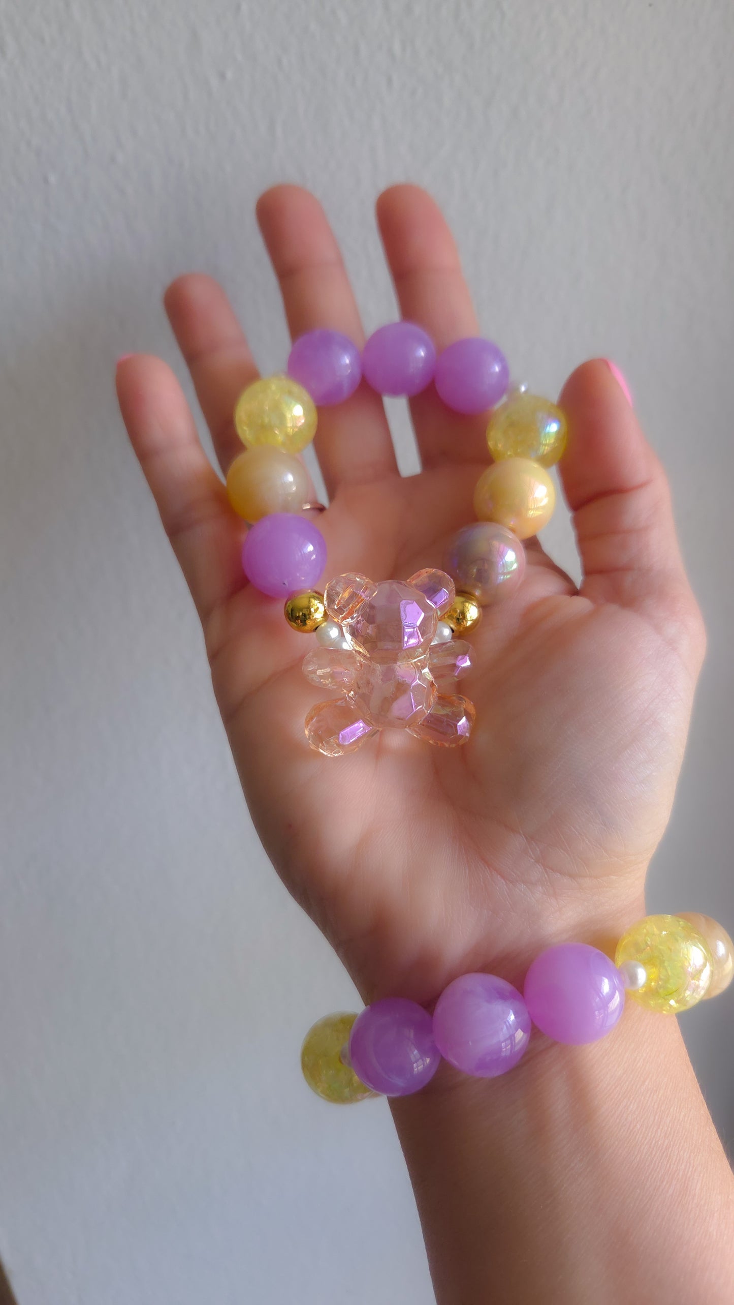 Butter Glow Bracelet | Y2K Pastel Teddy Charm