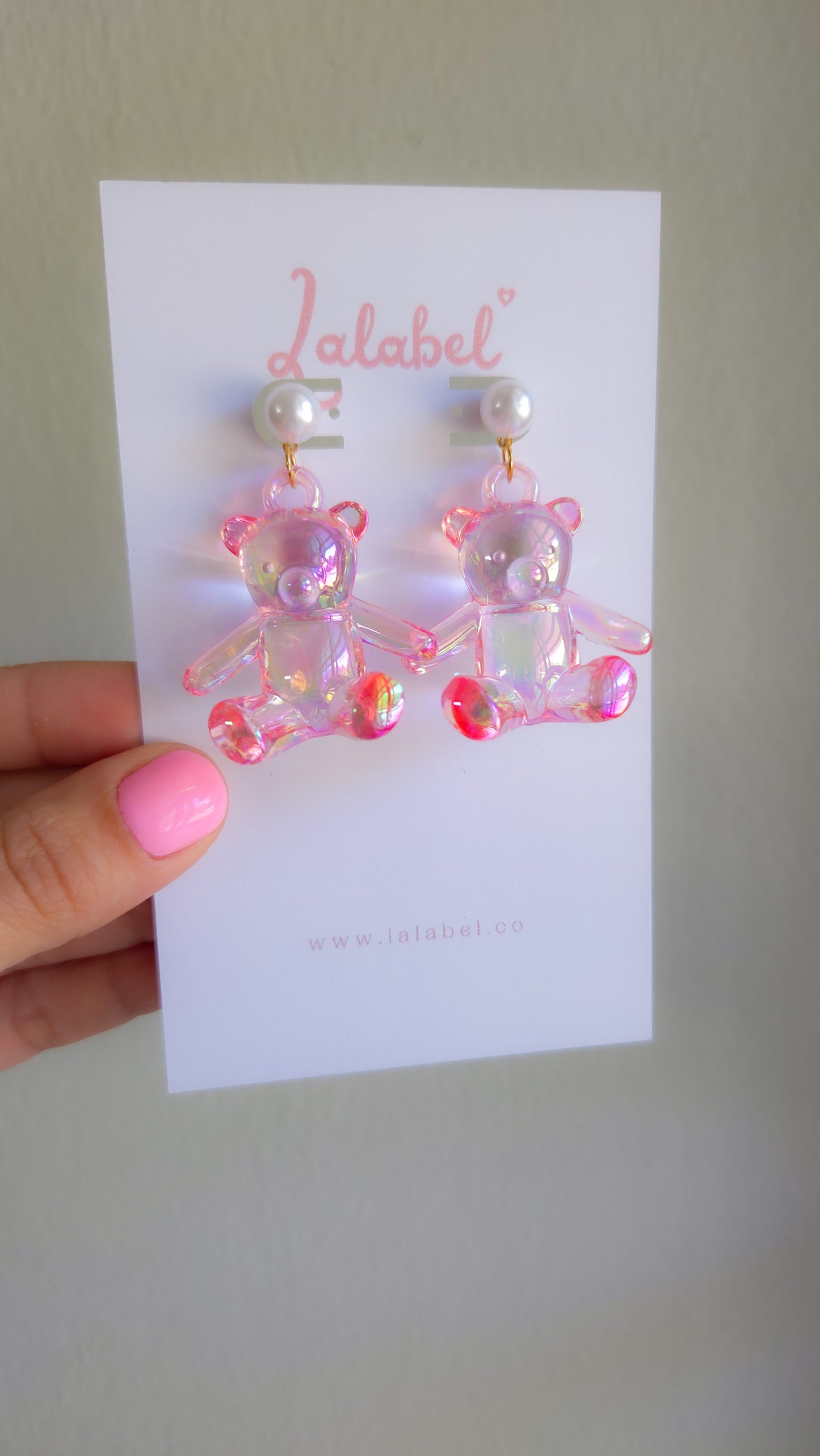 🧸✨ Teddy Dreams Earrings | Iridescent Y2K Statement Jewelry