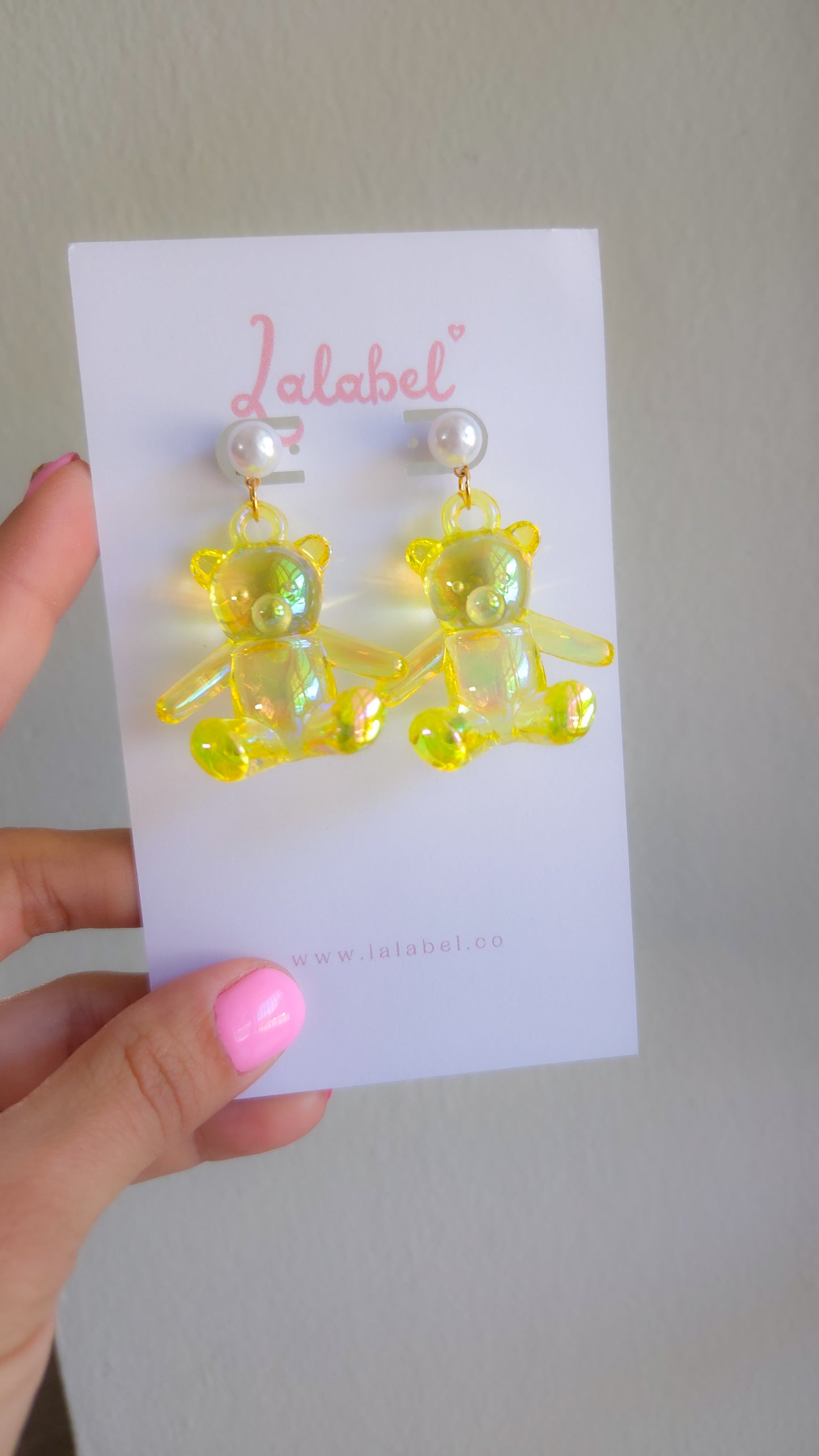 🧸✨ Teddy Dreams Earrings | Iridescent Y2K Statement Jewelry