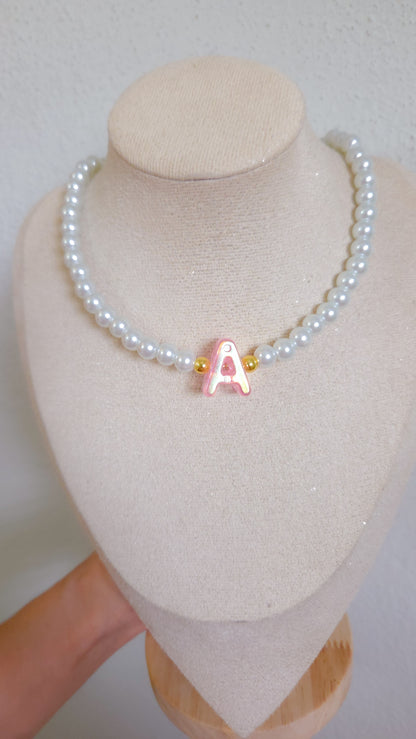✨️Pearly Initial Charm Necklace
