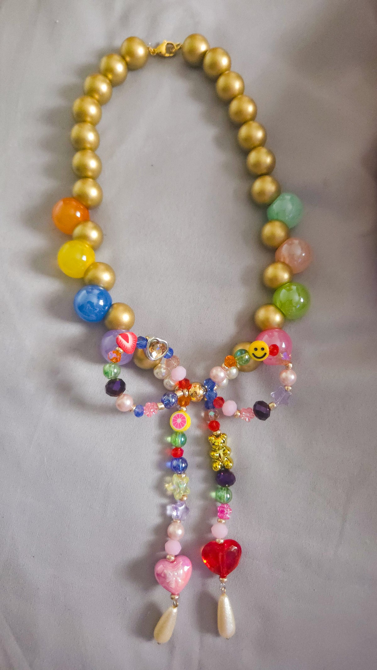 Golden Candy Bow Necklace 🎀🍬